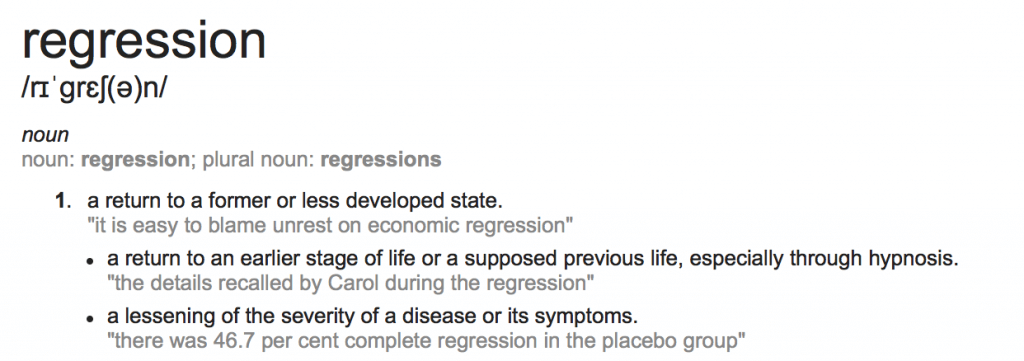 regression-meaning